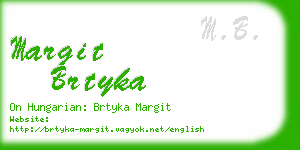 margit brtyka business card